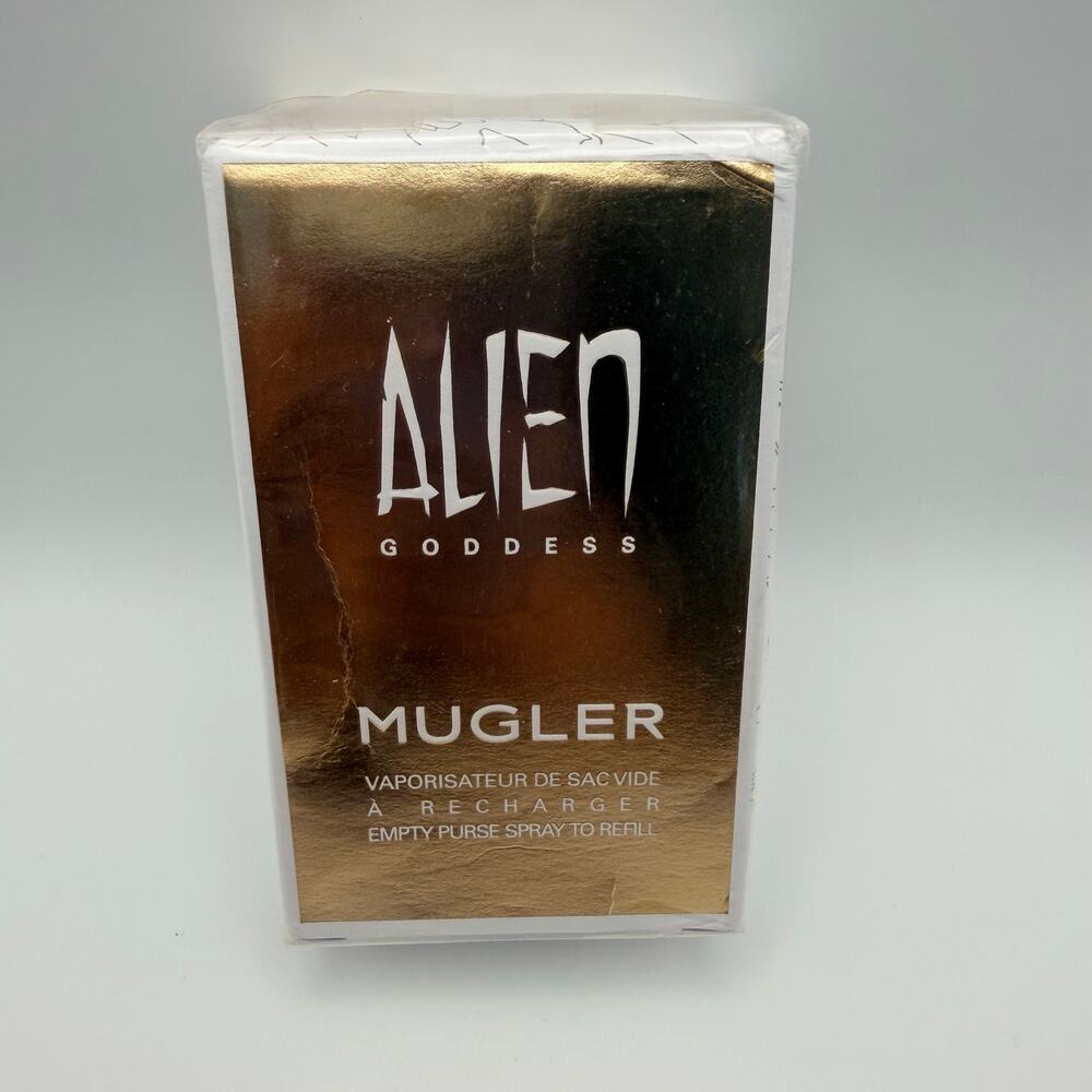 Mugler Alien Goddess Empty Refillable Purse Spray Sealed NIB